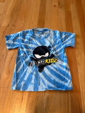 Blue Tie-Dye Short Sleeve Tee, Nanja Kidz, XS